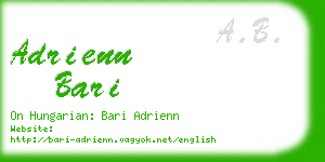 adrienn bari business card